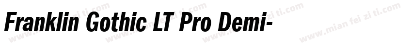 Franklin Gothic LT Pro Demi字体转换